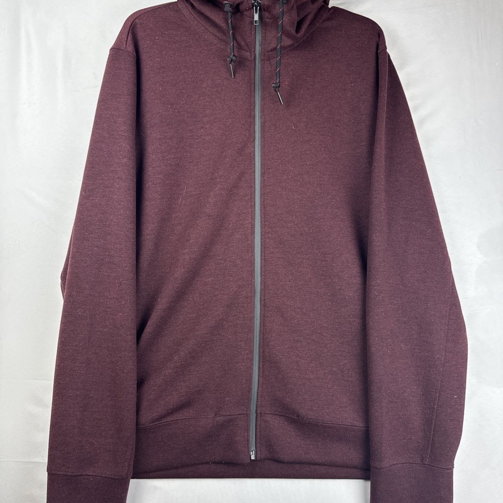 Aeropostale Hoodie Sweatshirt Men XL Burgundy Full‎ Zip